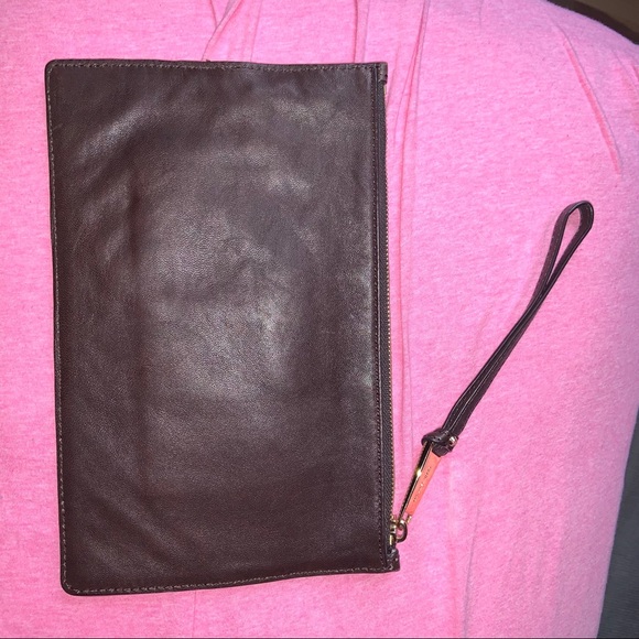 Micheal kors dark brown clutch - Picture 3 of 7
